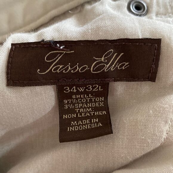Tasso Elba Mens Pants size 34x32L - Picture 2 of 8